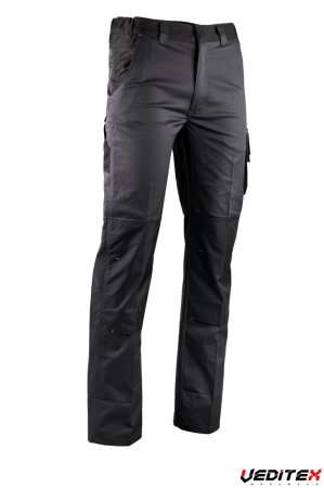 Pantalon bicolore strech poches genoux VULCAIN
