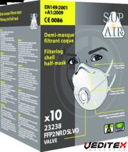 Demi-masque à coque - FFP2 NR D SL VO