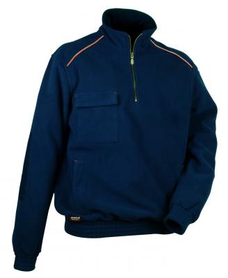 Sweat-shirt Homme Sans Capuche Zippé - En Polaire, Coupe Régulière - Pour Sport, Loisirs, Travail - Tailles S à XXL