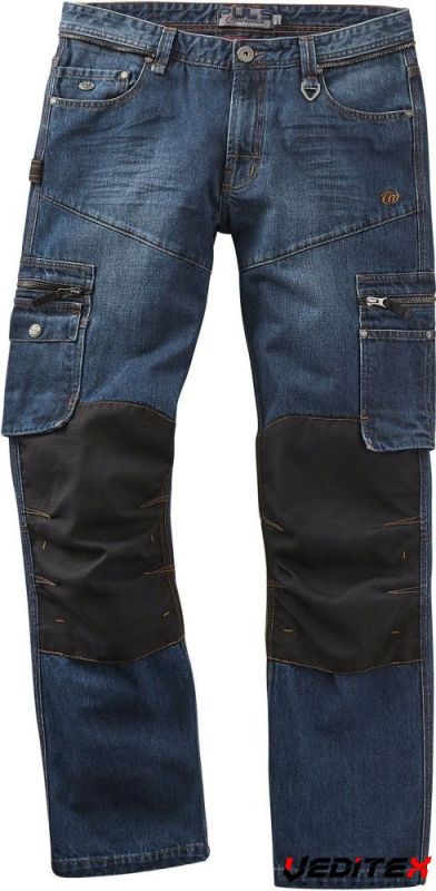 Pantalon De Moto CURVE Copper Denim - Jeans Avec Protections Genou Niveau 2 Amovibles (CE, Classe AA) - Homme, Toutes Saisons - 13