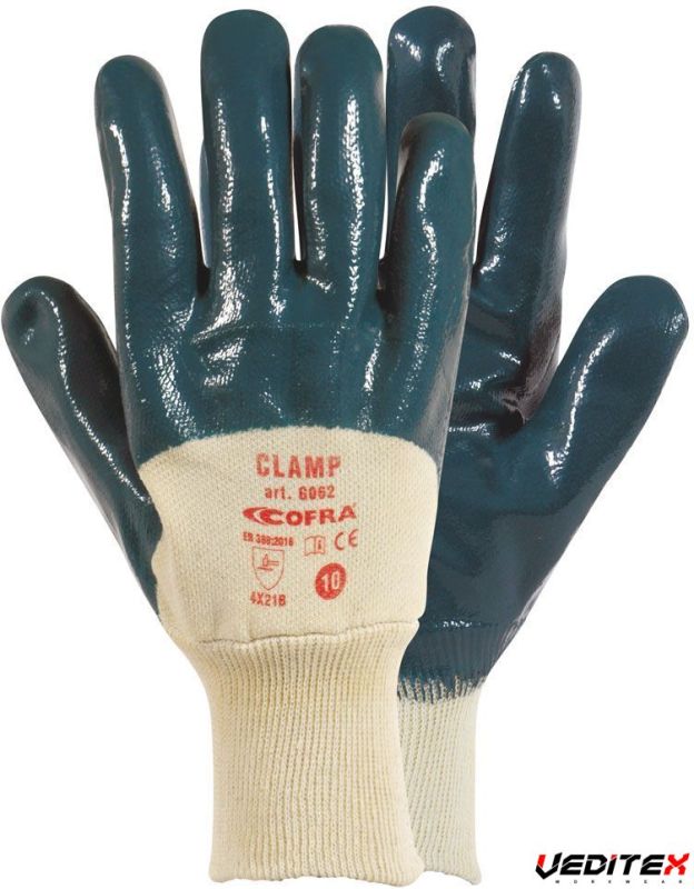 Cofra Gants En Nitrile-Polyuréthane DEXTERMAX Taille 7 S - Résistants Et Confortables