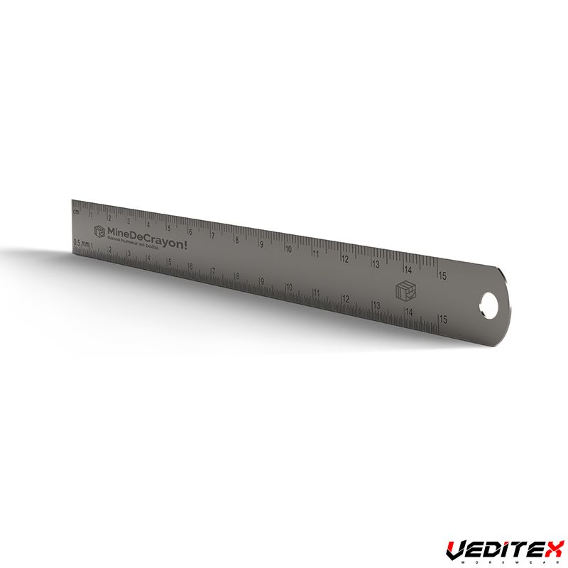 Reglet précision INOX avec trou de suspension [VEDITEX] Objets divers ...