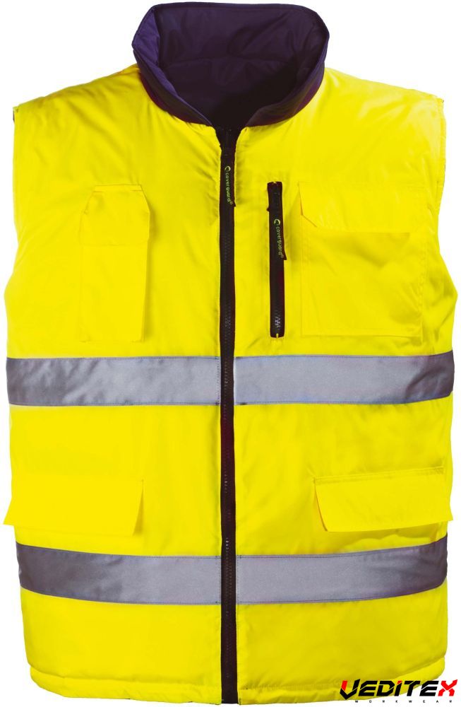 Gilet Réfléchissant Haute Visibilité Pour Travail Sur Route - Taille Unique Avec Capuche - 11
