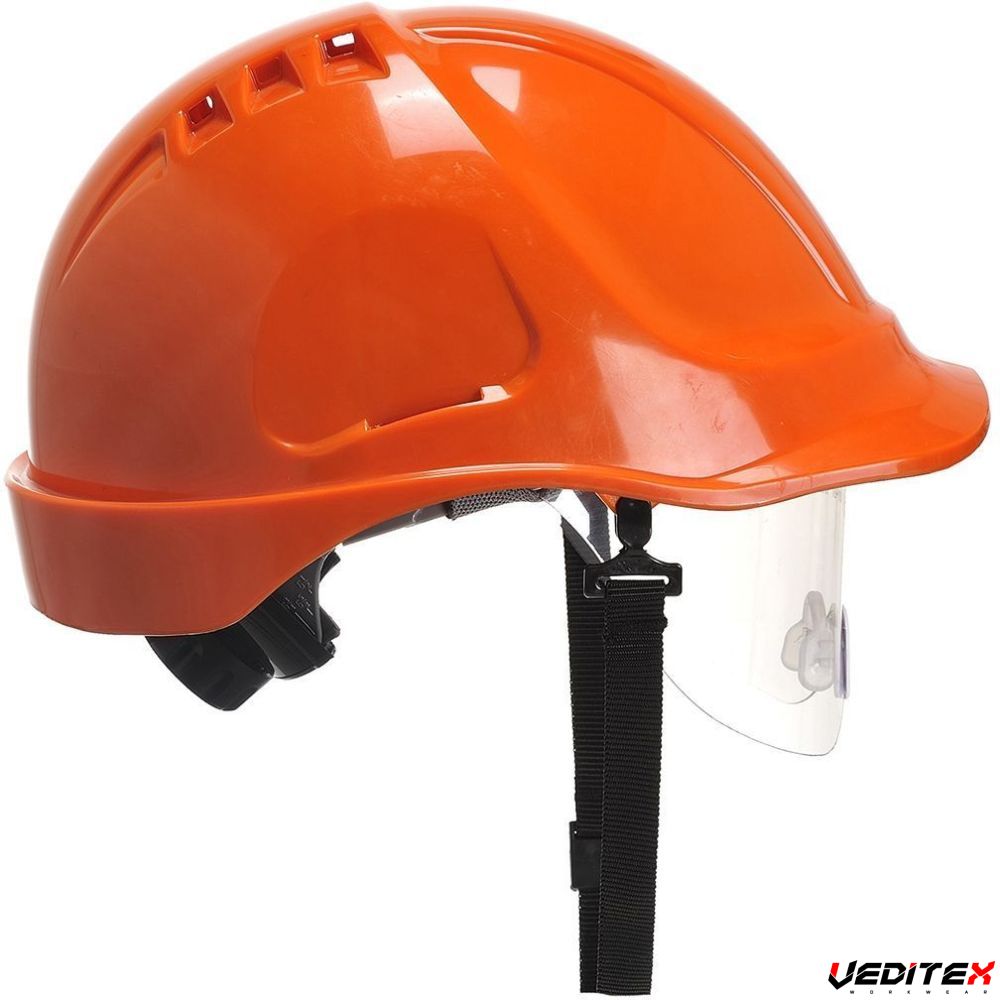 Casque avec intégrées PW55 [PORTWEST] Protection de la tête, modèle POWPW55