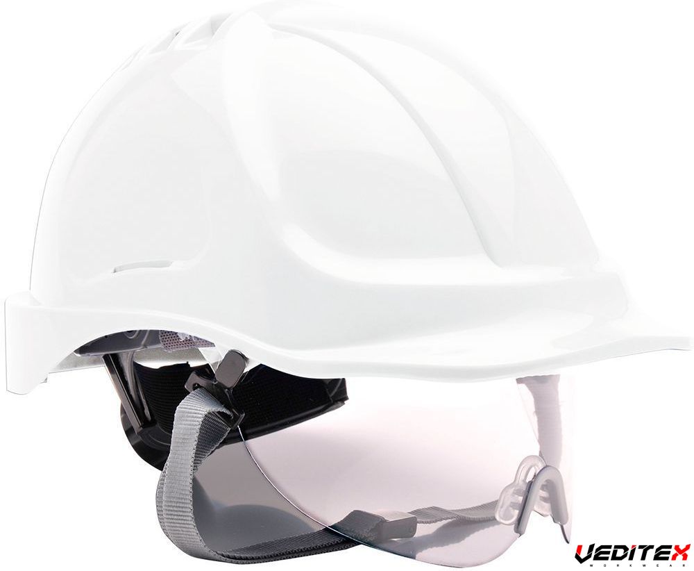 Casque avec intégrées PW55 [PORTWEST] Protection de la tête, modèle POWPW55