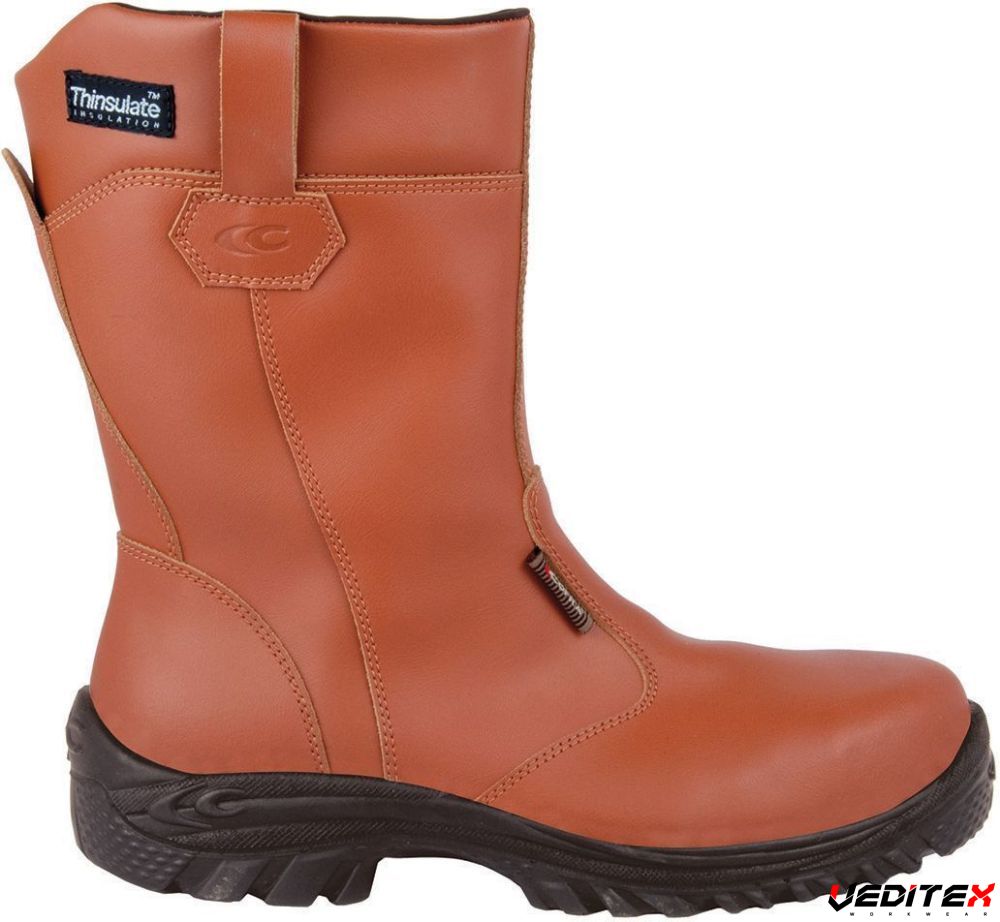Bottes D'hiver Caoutchouc Thinsulate Taille 8 – Isolées, Antidérapantes, Imperméables – Occasion – Couleur Tan & Marron
