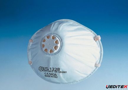 Masque respiratoire format coque FFP1 NRD VALVE - 122BW