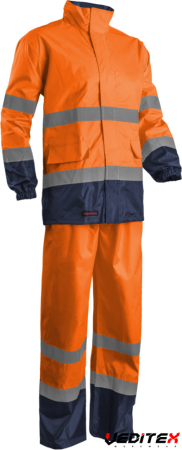 Ensemble veste et pantalon de pluie hi viz