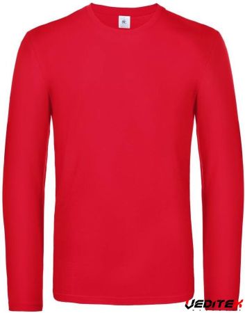 T-shirt Polaire Homme - Vert - Manches Longues Col Rond - Taille M - Coton Doux
