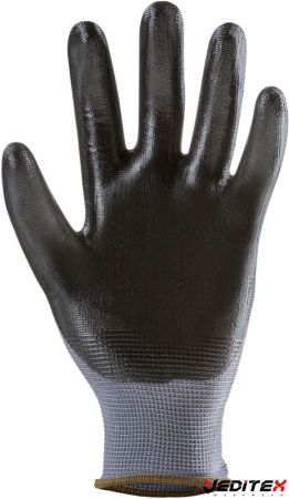 Gant de protection polyester enduction nitrile - 4.1.2.1.X. [COVERGUARD] Gants  de manipulation fine, modèle GANT1NICB