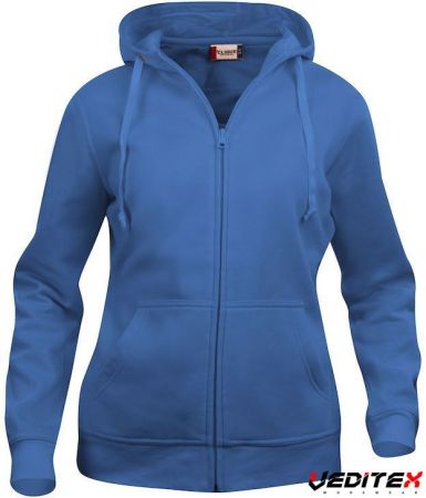 Sweat femme zippé à capuche 280g/m2 - HOODY