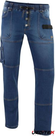 Pantalon de travail stretch en molleton type jeans