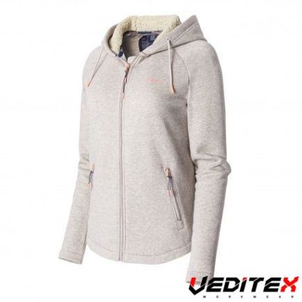 Sweat zippé à capuche femme