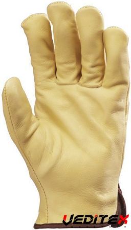 Gants FINLANDE en fleur vachette fourré pour le froid