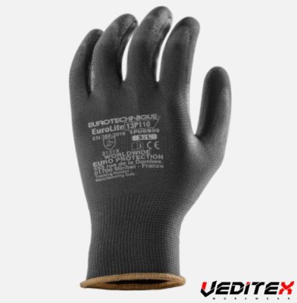 Gant tricot sans couture enduction PU- EUROLITE13P110 3.1.3.1X [COVERGUARD] Gants  de manipulation fine, modèle GANT1PUBB