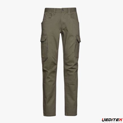Pantalon de travail cargo vert