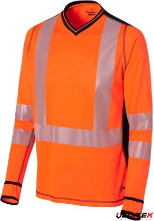 Haut Polo /À Manches Longues Plein T-Shirt Col Hi Viz V/êtements De Travail R/éfl/échissants Safety MA ONLINE Hommes