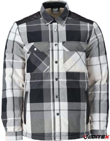 Chemise flanelle à carreaux avec doublure fourrure