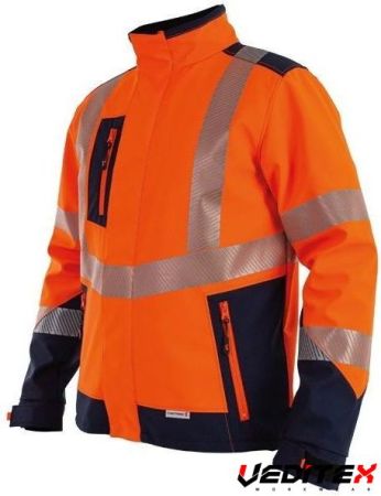 Softshell haute visibilité déperlante éco-responsable