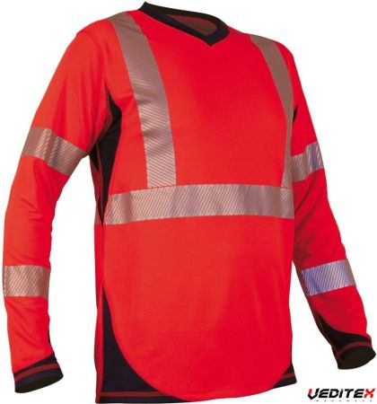 T-shirt Manches Longues Umbro Vapa Tech - Orange Fluo - Taille XL