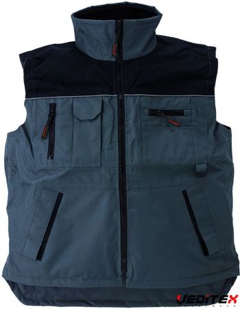 Gilet imperméable matelassé multipoches en ripstop