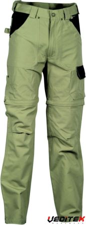 Pantalon de travail transformable en short