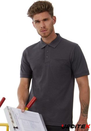 Polo de travail homme poche poitrine 200g/m2 - 543.42