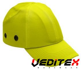 Casquette de sécurité anti-heurt fluo