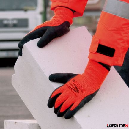 Gant en acrylique et latex, isolant thermique -30°C (NIVEAU 2 )