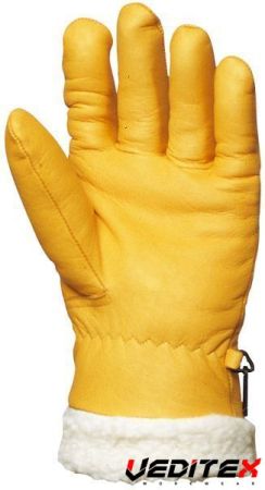 Gants ISLANDE tout fleur vachette, fourré long