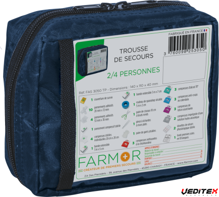 Trousse de secours multirisques 2/4 personnes