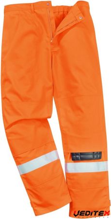 Pantalon Antistatique, retardateur de flammes, haute visibilité avec bandes réfléchissantes BIZFLAME PLUS -FR26