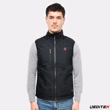 Gilet chauffant sport homme éco-conçue