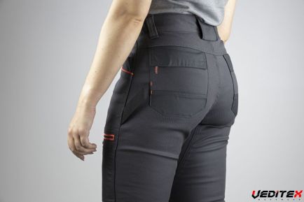 Pantalon de travail femme bicolore stretch [LMA Pantalons avec