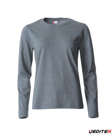 T-shirt manches longues femme col rond BASIC-T L/S