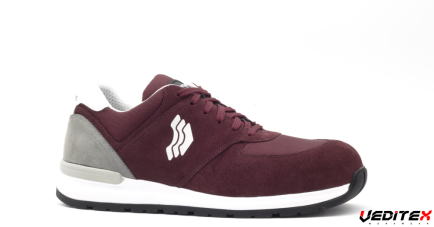 Chaussure de sécurité style basket basse cuir velours S3 HRO SRC