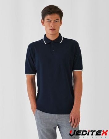 Polo homme col contrasté 100% coton 180 g/ m2 - 540.42