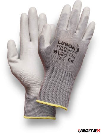 Gant de protection des mains tricoté en fil 100% synthétique "POLYSOFT"