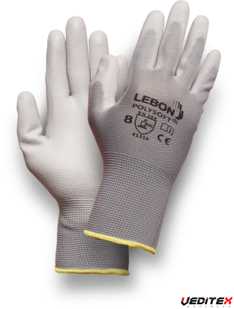 Gant de travail manipulation fine POLYSOFT - 4.1.3.1.X. [LEBON PROTECTION]  Gants de manipulation fine, modèle GANTPOLYSOFT