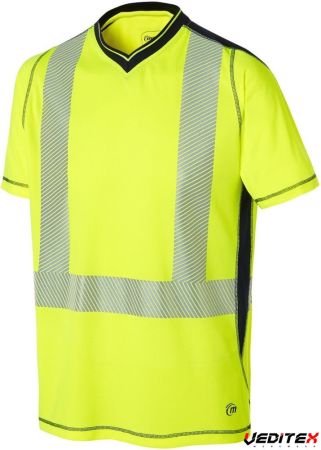 Tee shirt manches courtes haute visibilité maille 100% polyester - 0471
