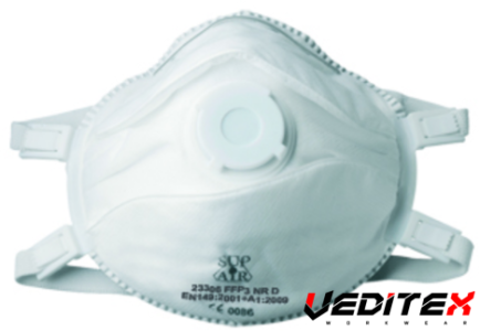 Demi masque filtrant coque - FFP3