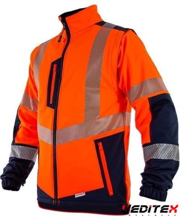 Softshell haute visibilité homme éco-responsable