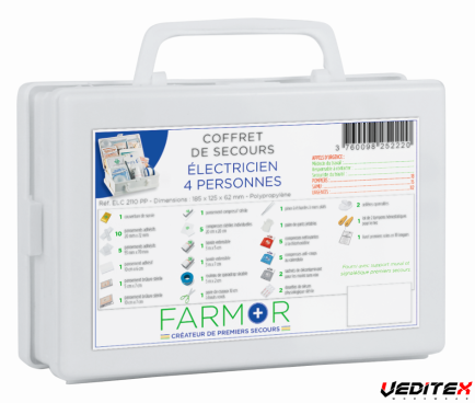 Coffret de secours électricien 4 personnes