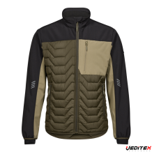 Blouson matelassé combiné à un tissu softshell - ENTIRE