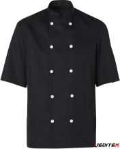 Veste cuisine manches courtes homme BLAKE [VESTEBLACKMC]