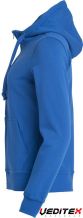 Sweat femme zippé à capuche 280g/m2 - HOODY
