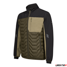 Blouson matelassé combiné à un tissu softshell - ENTIRE