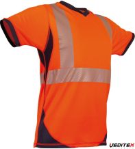 Tee shirt manches courtes en fibre naturelle de Bambou UPF 40+,col V