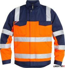 Veste orange/marine