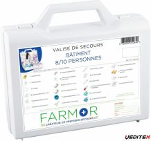 Valise de secours (bâtiment) 8/10 personnes [VAL2636BAT]